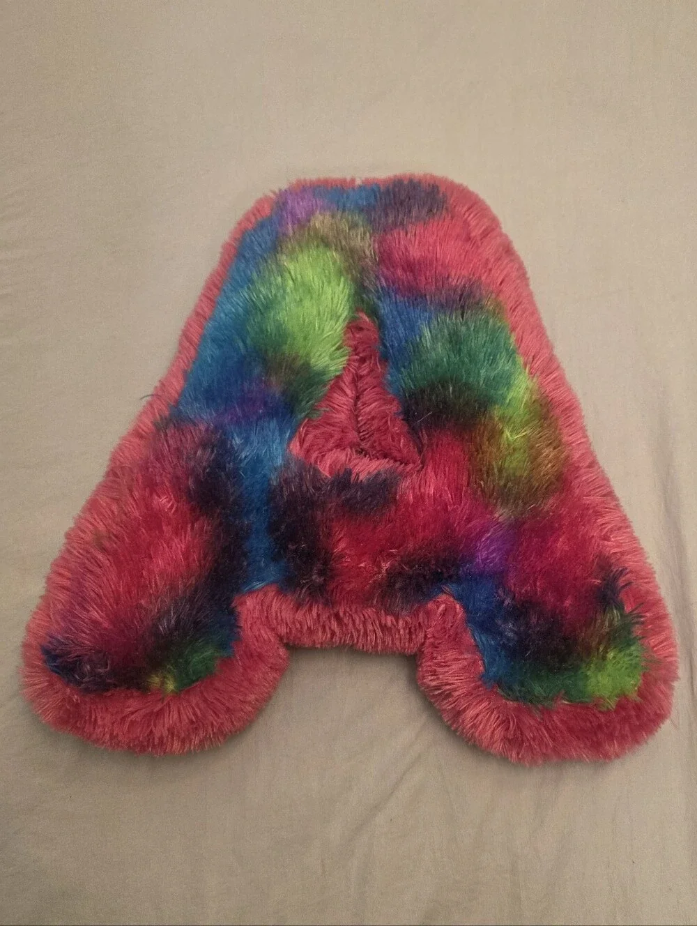Justice Plush Rainbow Tie Dye Monogram 